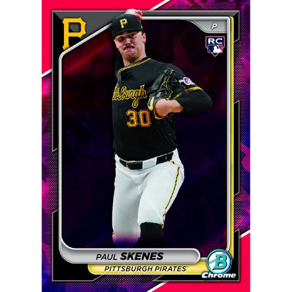 2024 Bowman Chrome Sapphire Baseball Cards - Paul Skenes