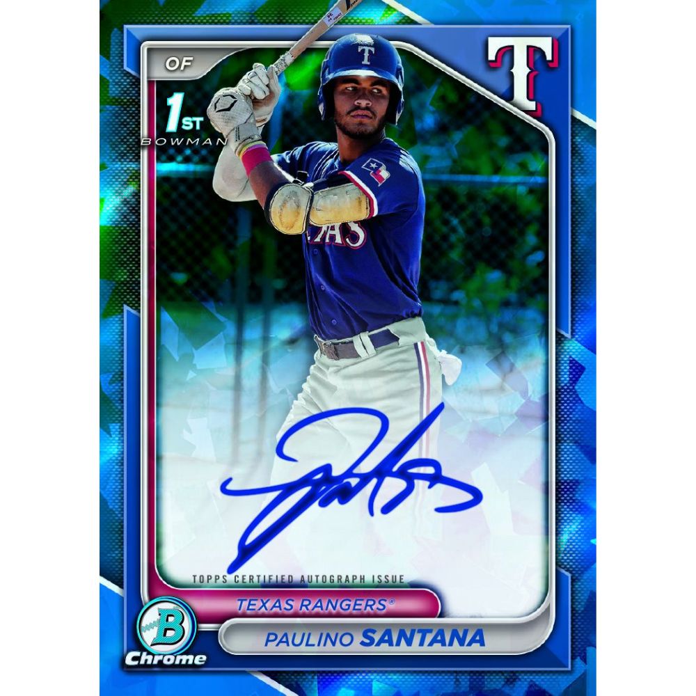 2024 Bowman Chrome Sapphire Baseball Cards - Paulino Santana