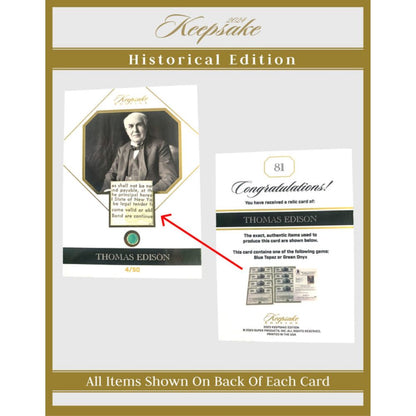 2024 Keepsake Historical Edition Relics