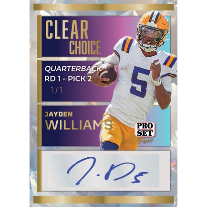 2024 Leaf Pro Set Pure Football Cards - Jayden Williams