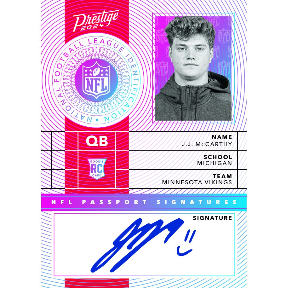 2024 Panini Prestige Football Cards - JJ McCarthy