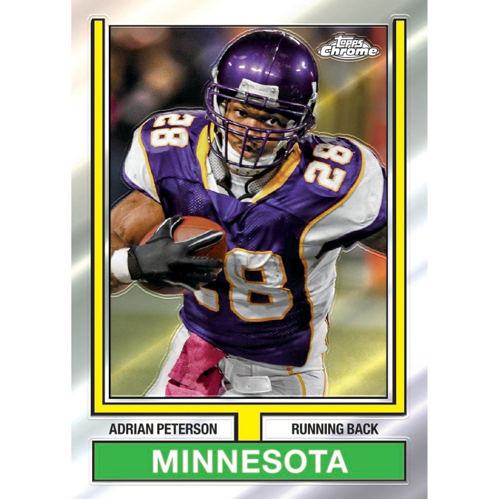 2024 Topps Chrome Football Cards - Adrian Peterson