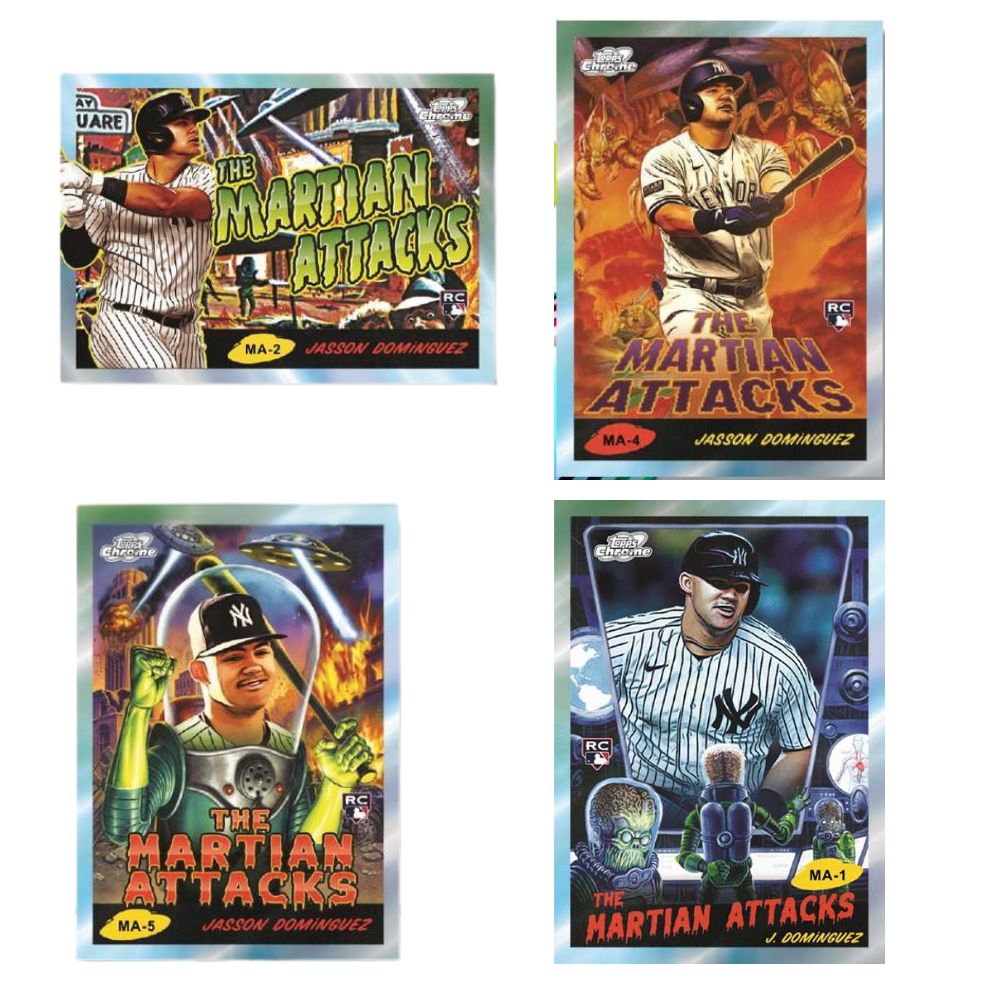 2024 Topps Cosmic Chrome Baseball Cards-Jason Dominguez-Martian Attacks