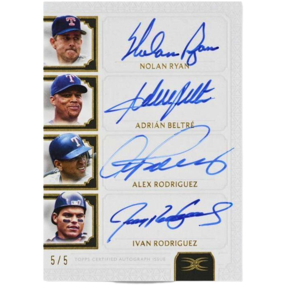 2024 Topps Definitive Baseball Cards - Quad Auto