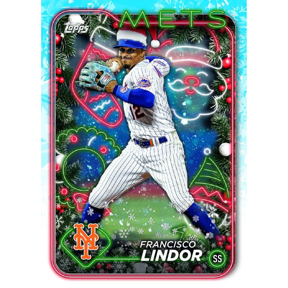 2024 Topps Holiday Baseball Cards - Francisco Lindor