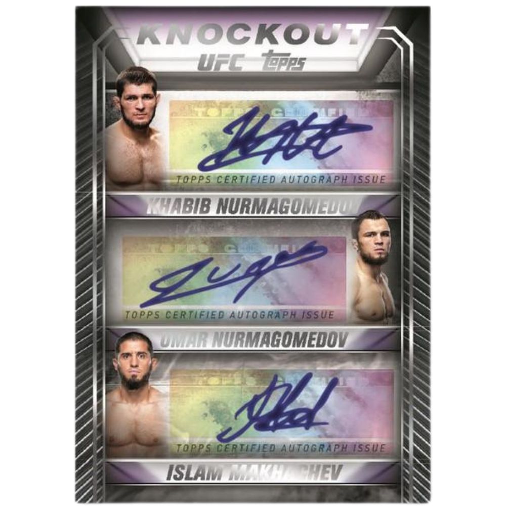 2024 Topps Knockout UFC Cards - Khabib Nurmagomedov_Umar Nurmagomedov_Islam Makhachev