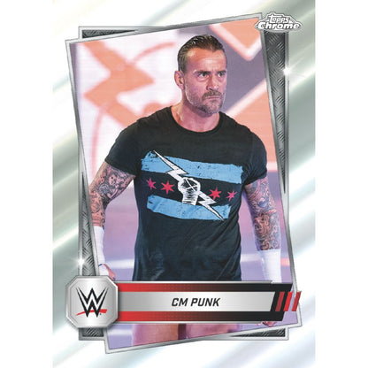 2025 Topps Chrome WWE Cards - CM Punk