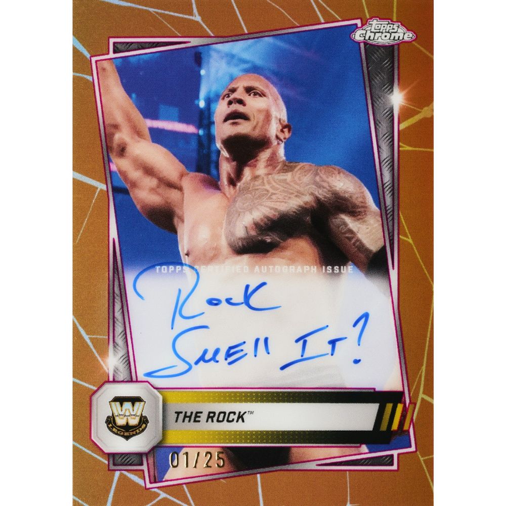 2025 Topps Chrome WWE Cards - The Rock
