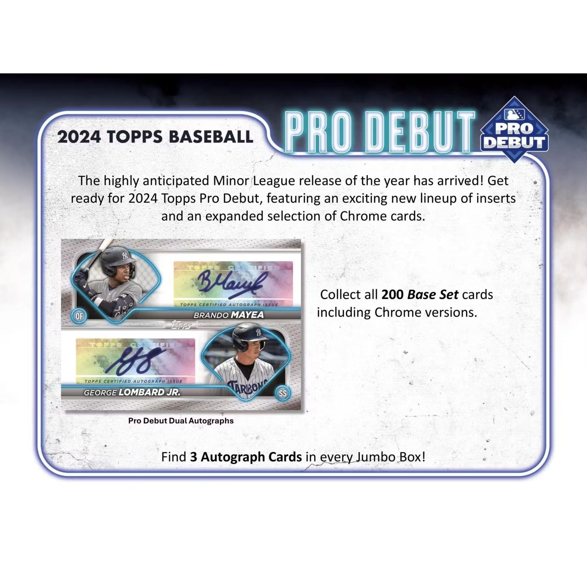 2024 Topps Pro Debut Baseball Jumbo Box