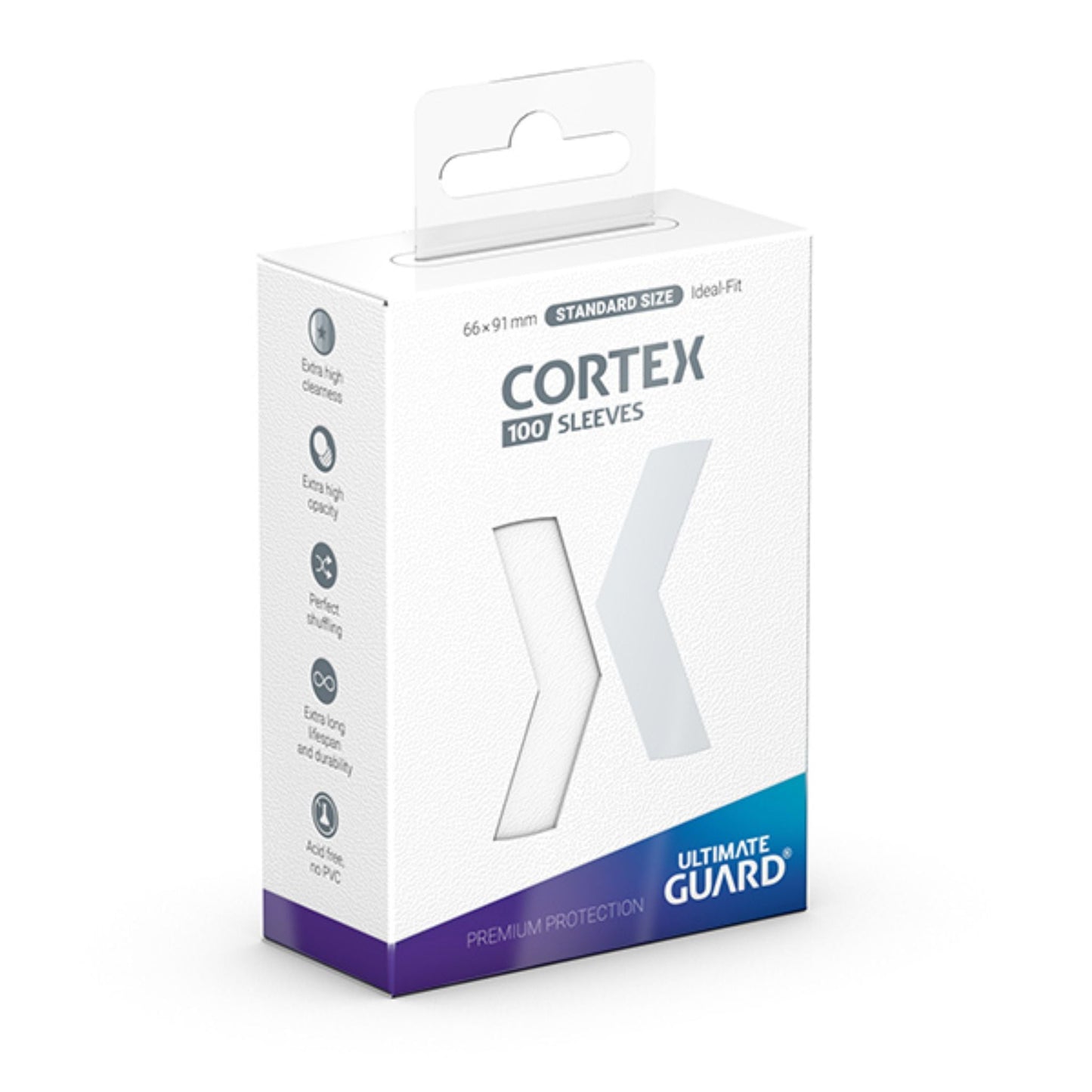 Ultimate Guard Cortex Standard Sleeve White Glossy