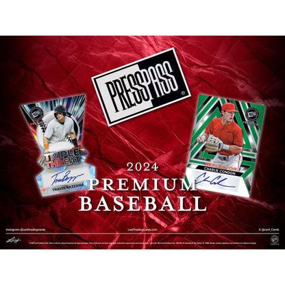 2024 Leaf Press Pass Premium Baseball Hobby Box