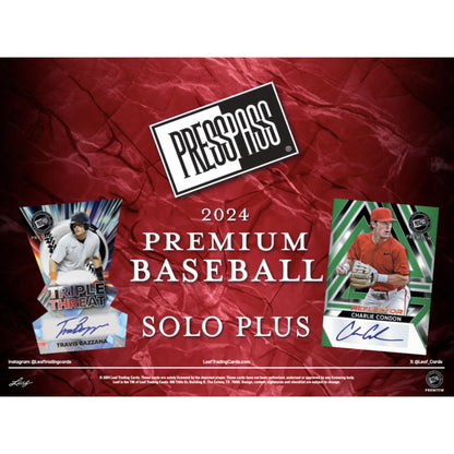 2024 Leaf Press Pass Premium Baseball Solo Edition
