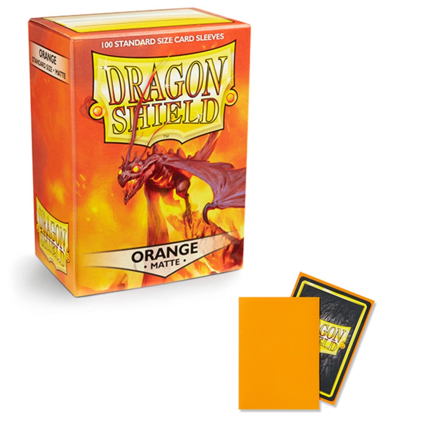 Dragon Shield Standard Matte Orange Sleeves