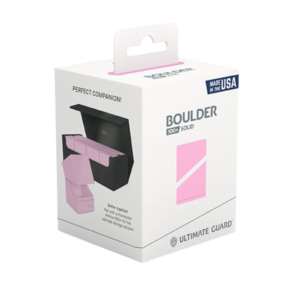 Ultimate Guard Boulder 100+ Standard Solid Candy Pink Deck Case