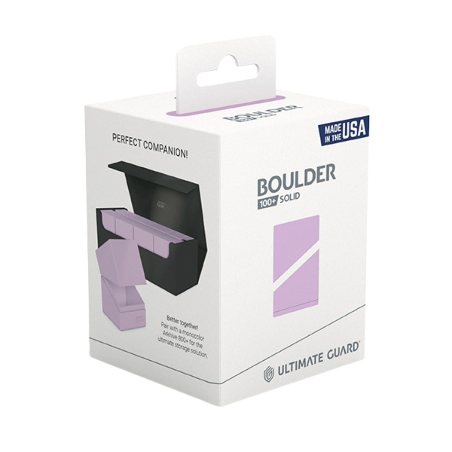 Ultimate Guard Boulder 100+ Standard Solid Lavender Purple Deck Case