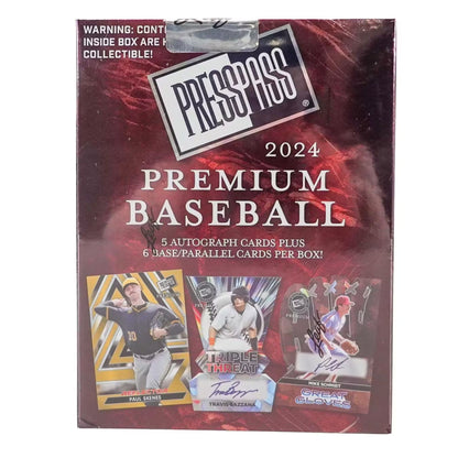 2024 Leaf Press Pass Premium Baseball Hobby Box