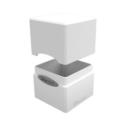 Ultra Pro Satin Cube 100+ Solid White Deckbox (Arctic)