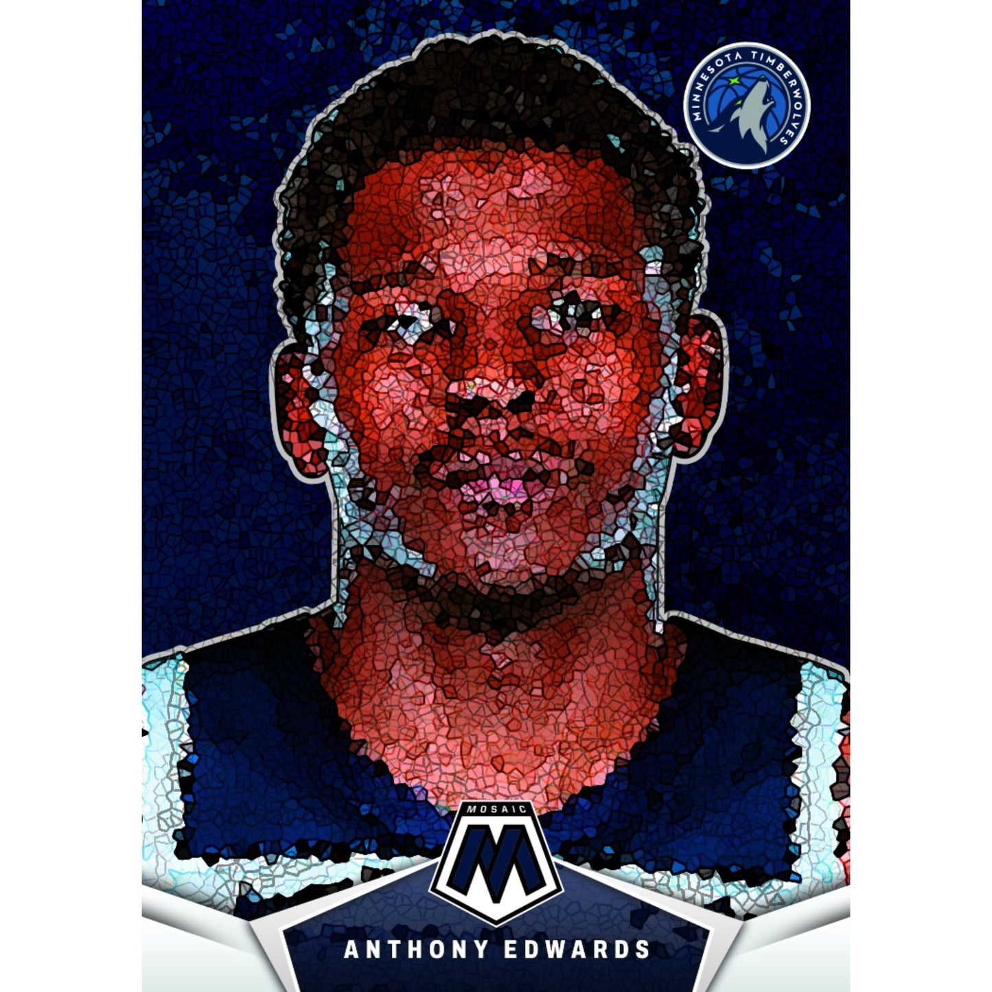 2023/24 Panini Mosaic Basketball Cards - Anthony Edwards
