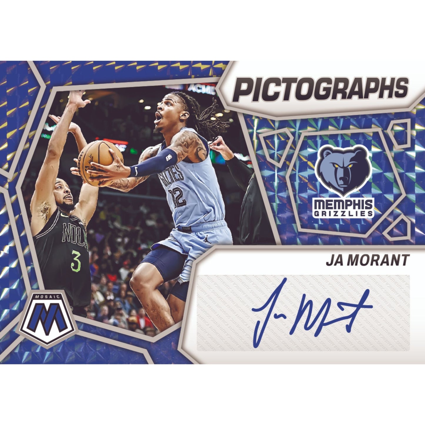 2023/24 Panini Mosaic Basketball Cards - Ja Morant