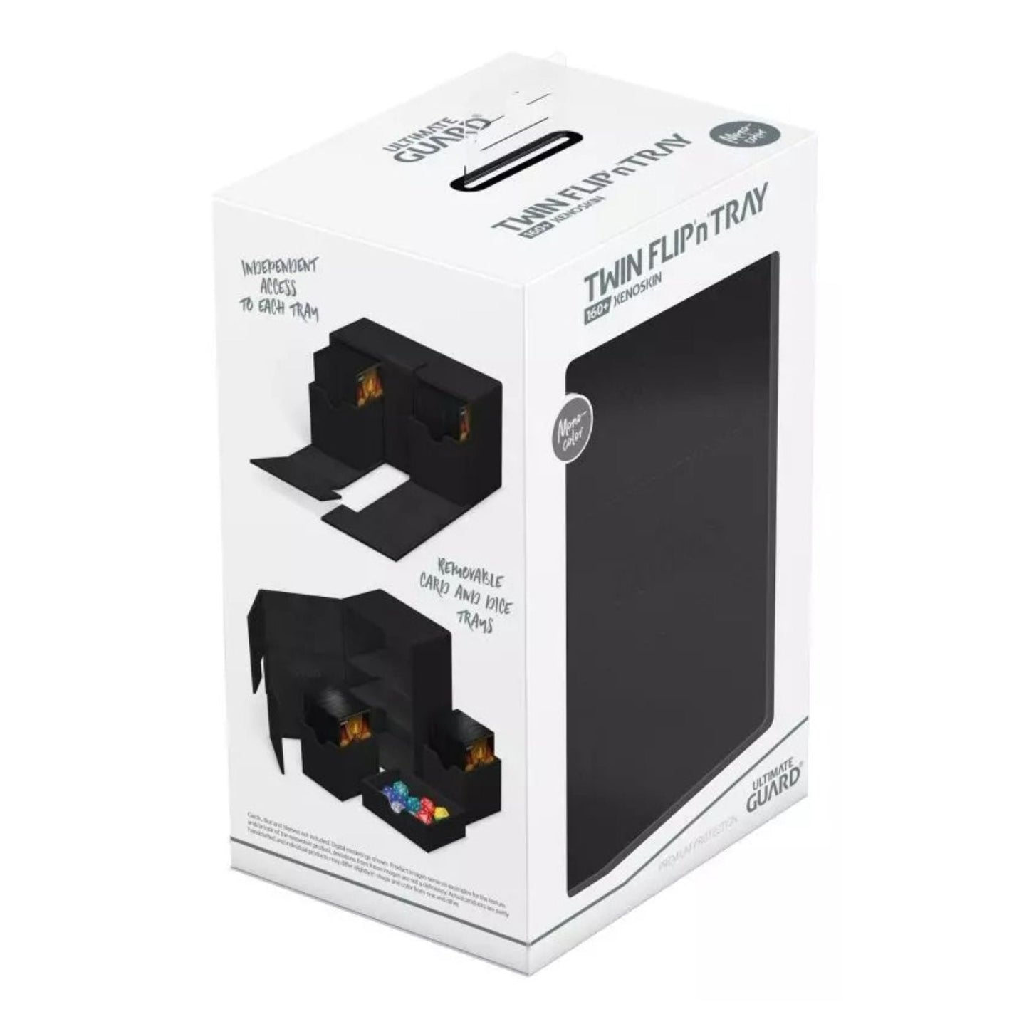 Ultimate Guard Twin Flip n Tray 160+ Monocolor Black