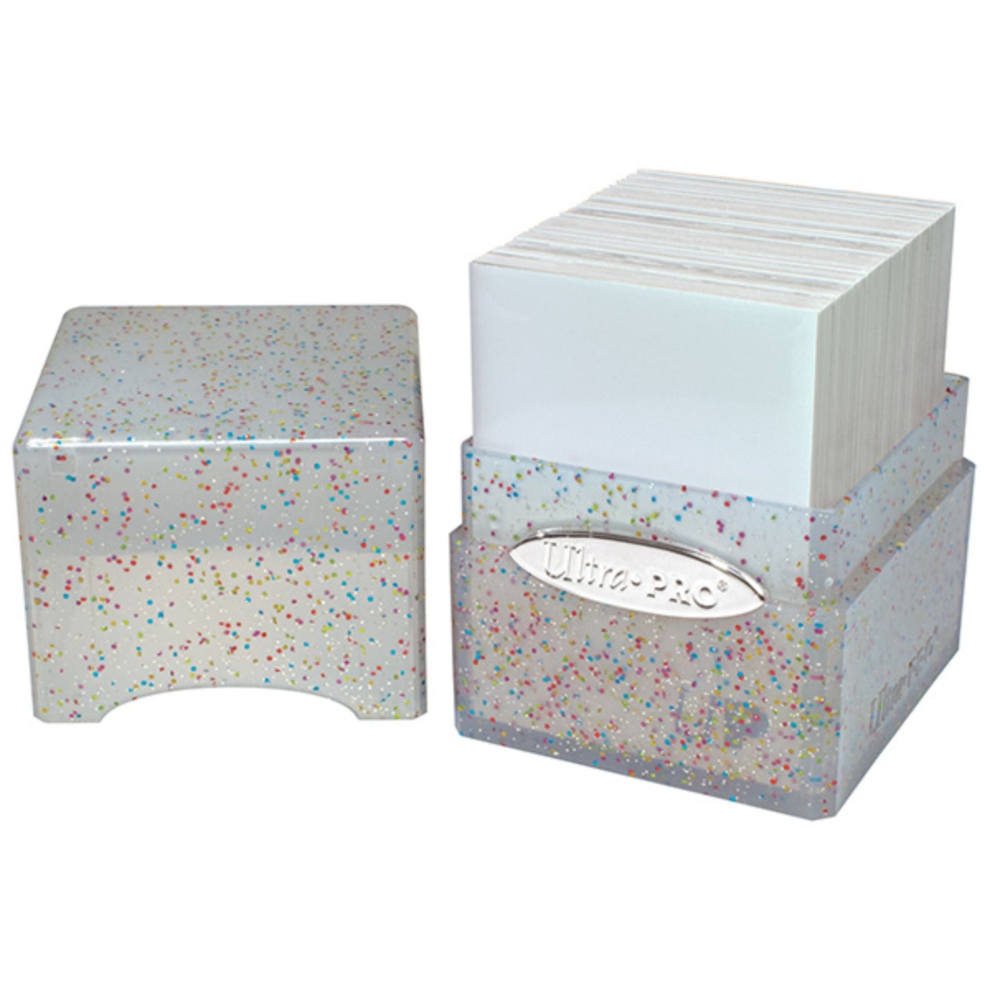 Ultra Pro Satin Cube 100+ Glitter Deckbox (Clear)