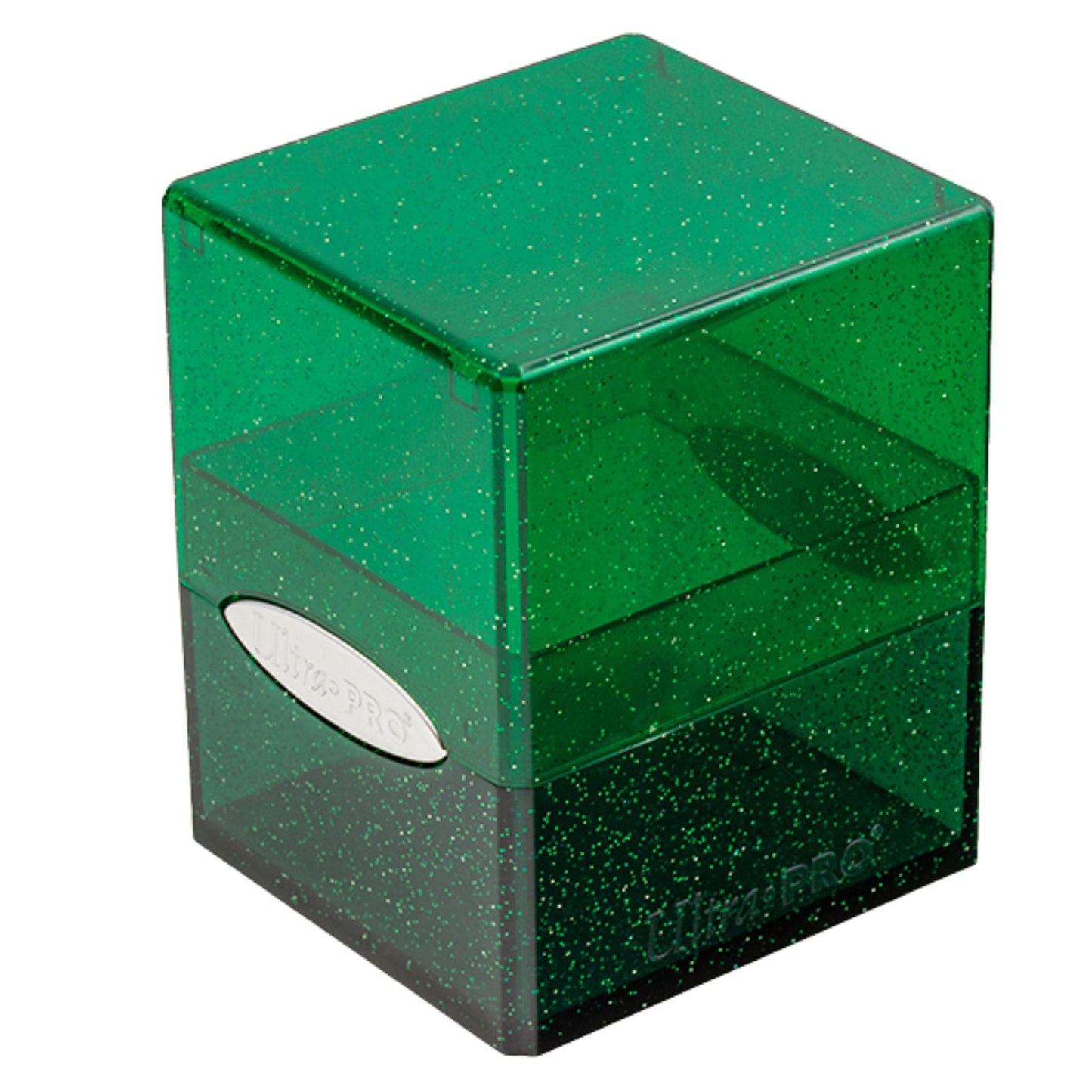 Ultra Pro Satin Cube 100+ Glitter Deckbox (Green)