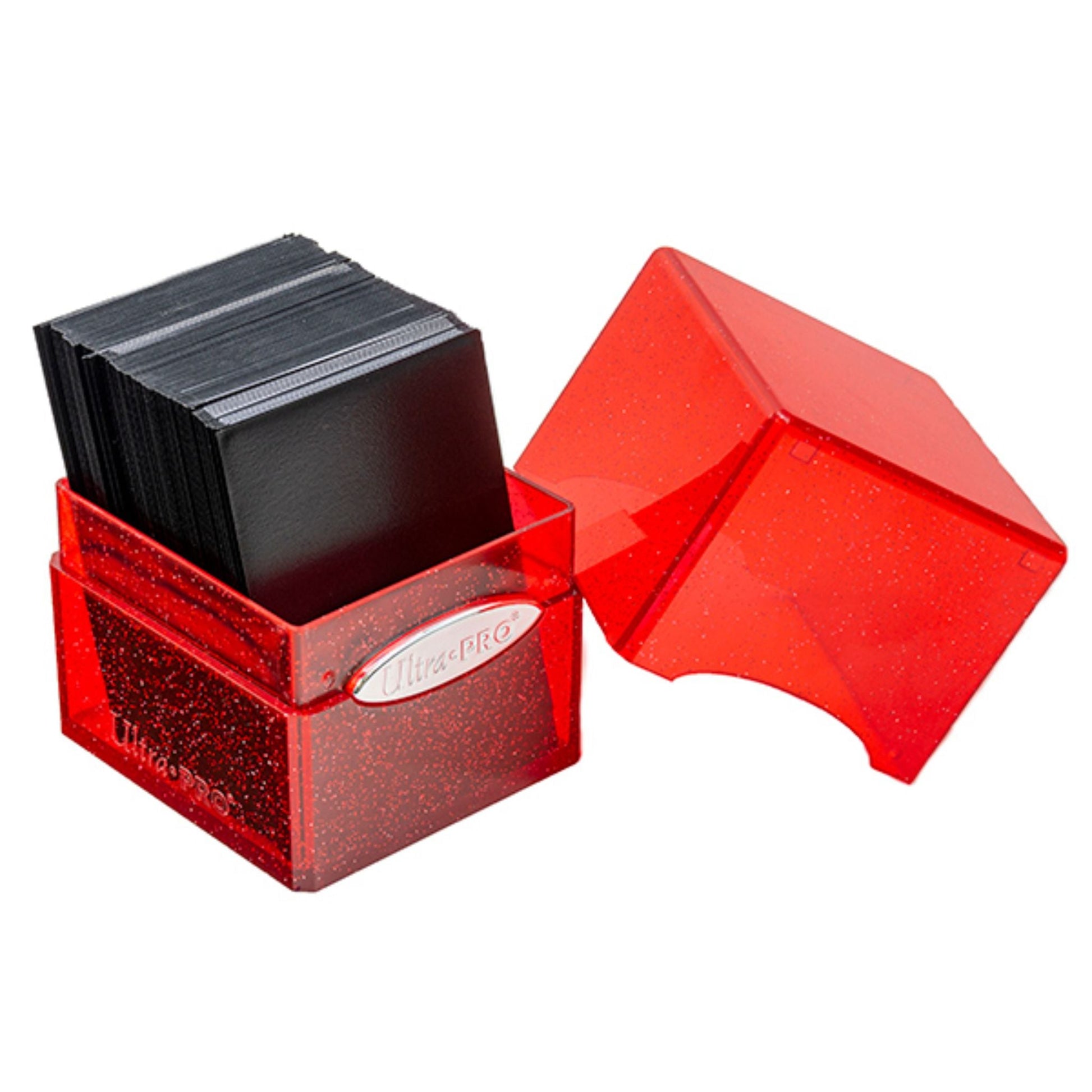 Ultra Pro Satin Cube 100+ Glitter Deckbox (Red)