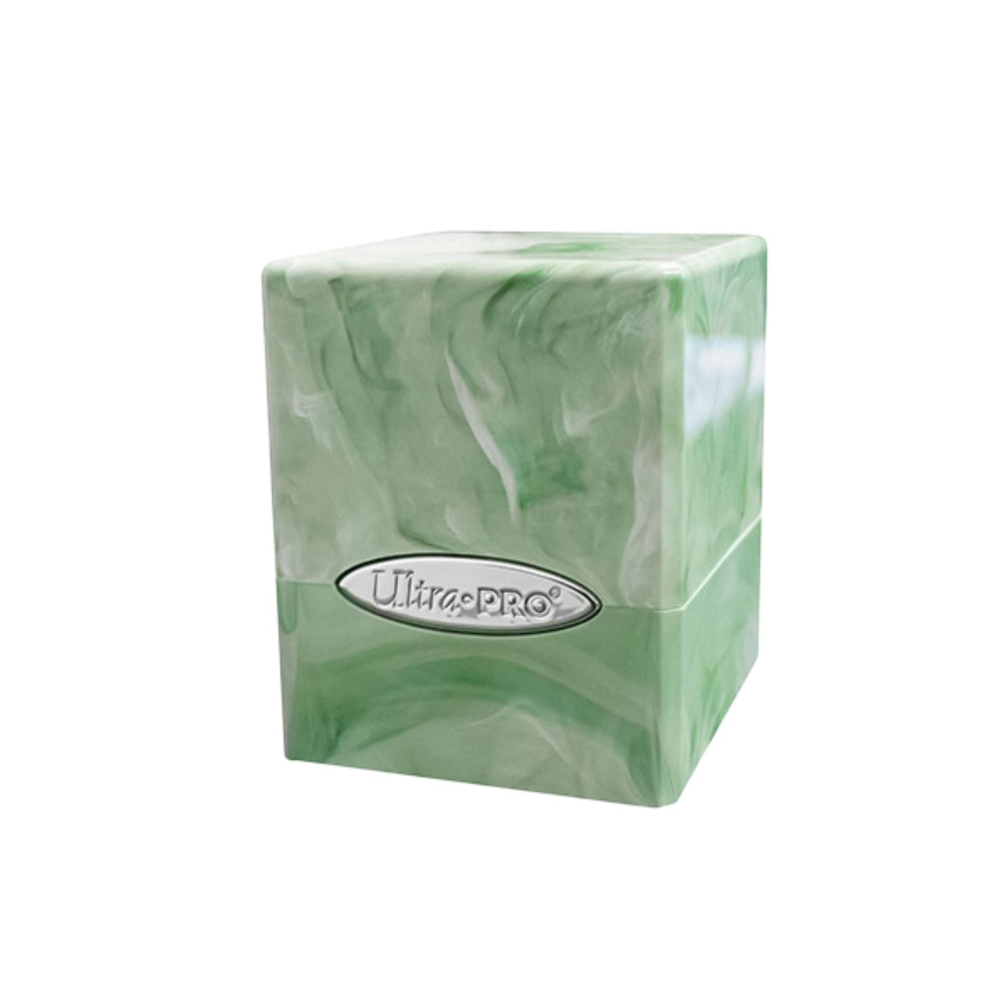 Ultra Pro Satin Cube 100+ Marble Deckbox (Lime Green & White)