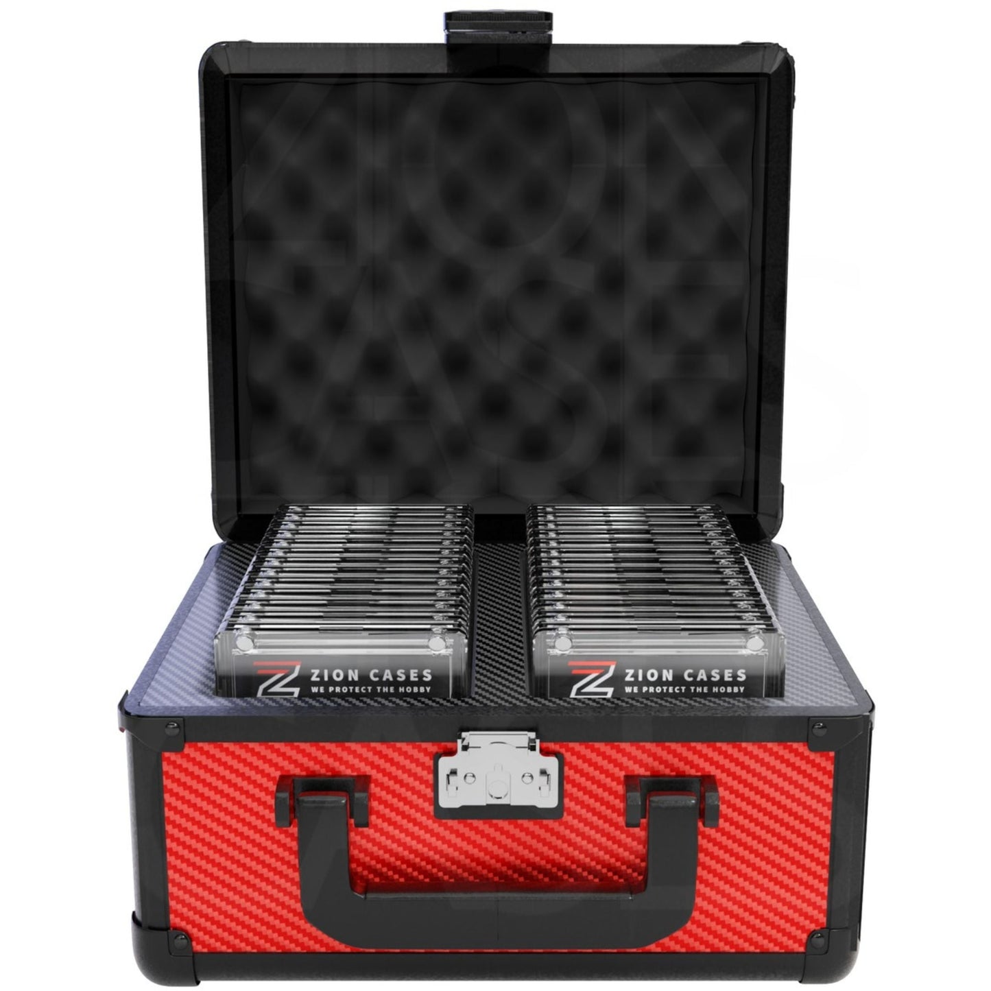 Zion Slab Case 2 Row (Carbon Fiber Red)