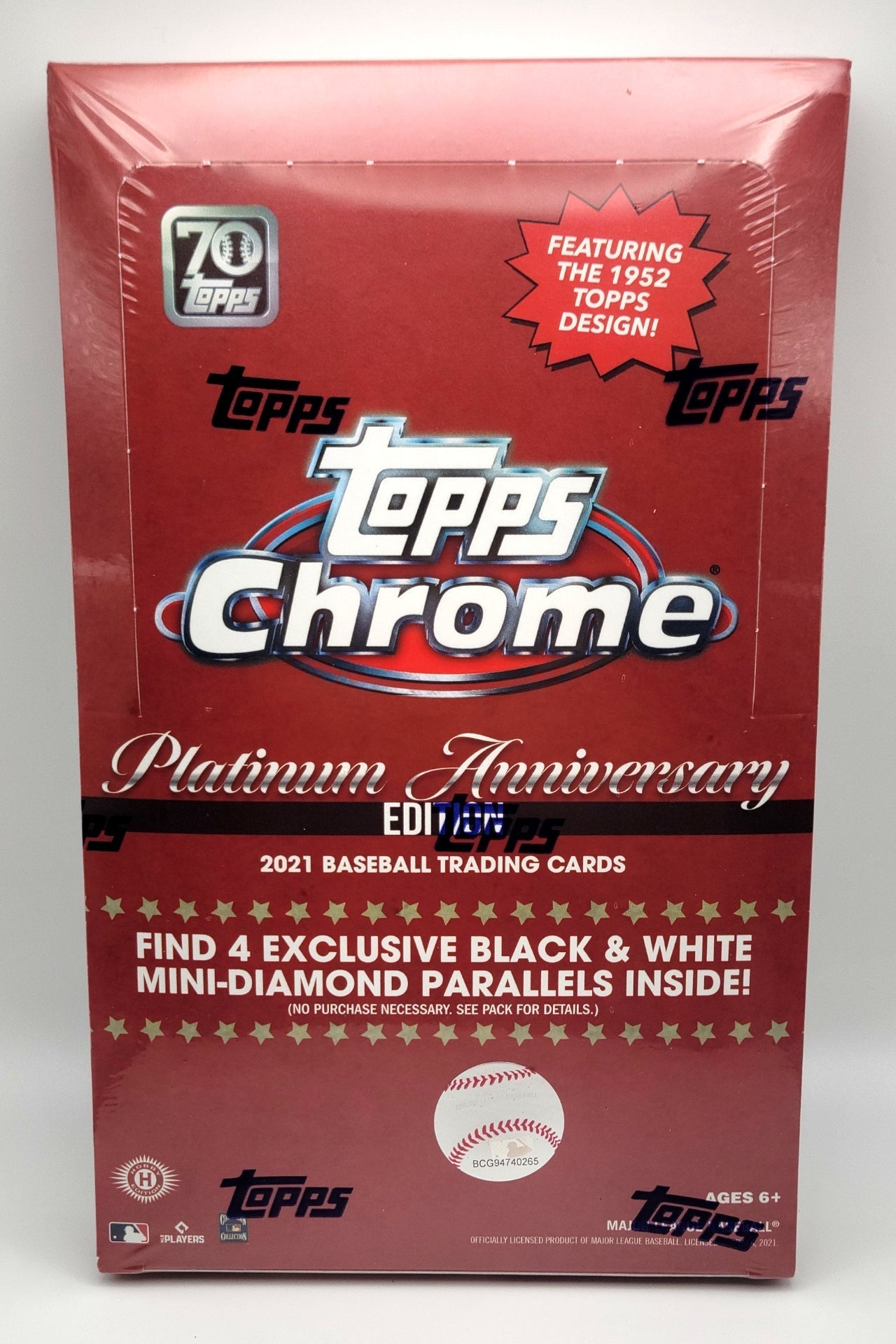 2021 Topps Chrome Platinum Anniversary Lite Baseball Box